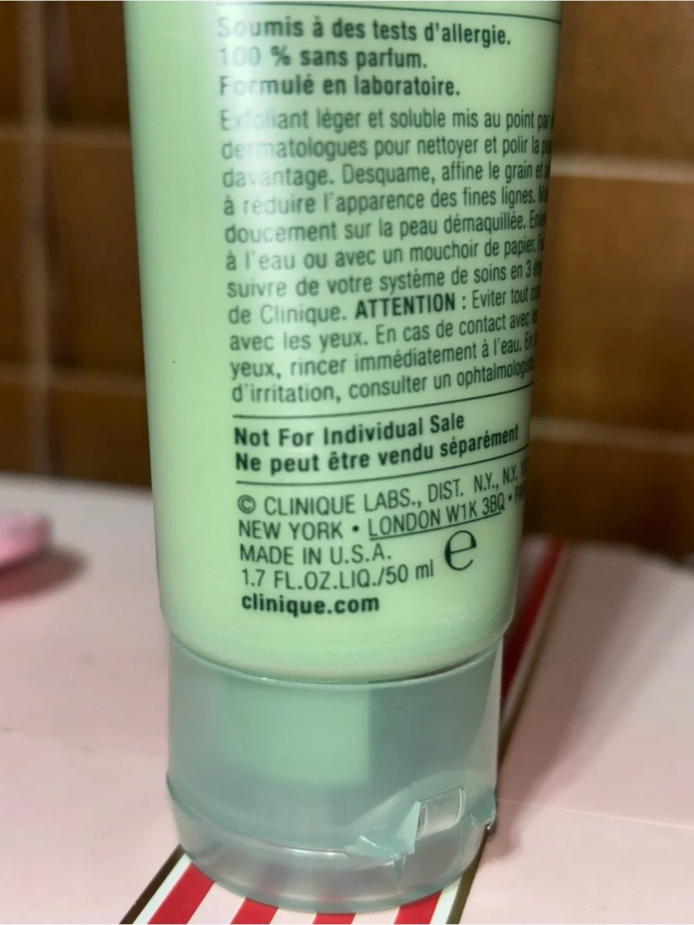 CLINIQUE 7 day scrub cream rinse-off formula